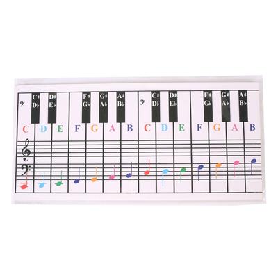 Piano Keyboard Note Chart for 61/88 Keys, Use Behind the Keys, Best Visual Tool for Beginners Learning Piano or Keyboard