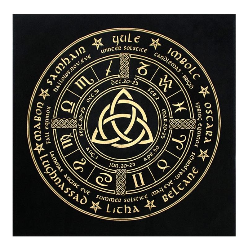 Pendulum Dowsing Divination Table Cloth Astrology Board Game Card Oracles Pad