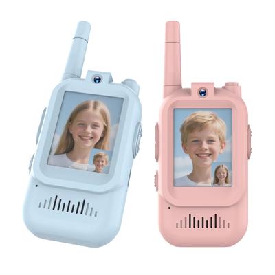 2 Pack Kids Walkie Talkies with Video, Rechargeable, Portable Play Toy, Gift for Camping Travel, Boys Girls 3-12