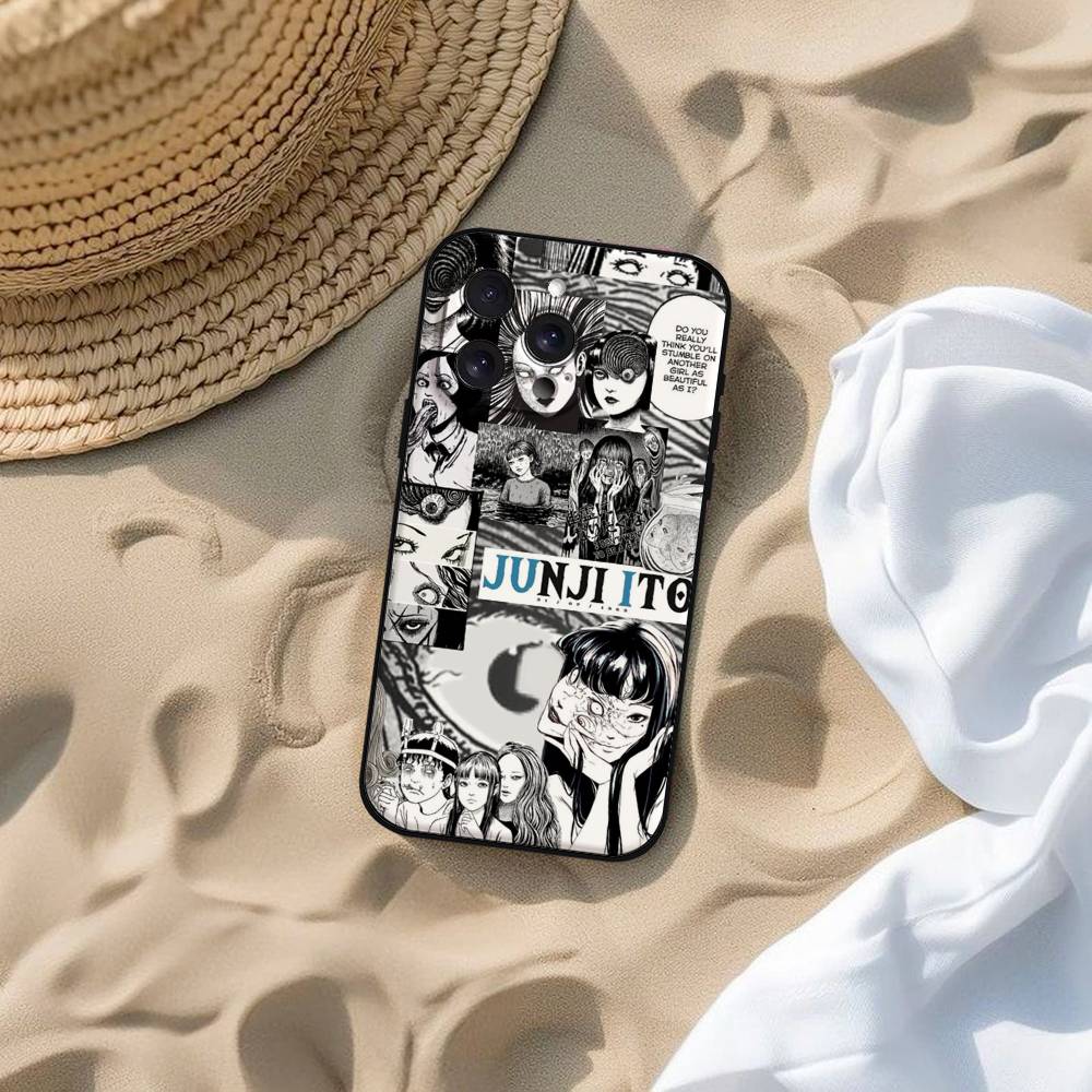 Anime Junji Ito Terror Horror Phone Case For IPhone 17 16 15 14 13 12 11 PRO MAX PLUS Mini TPU Soft To Skin-friendly Case