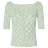 Edition Women's Blended Yarn V-Neck Short-Sleeve Knit Top