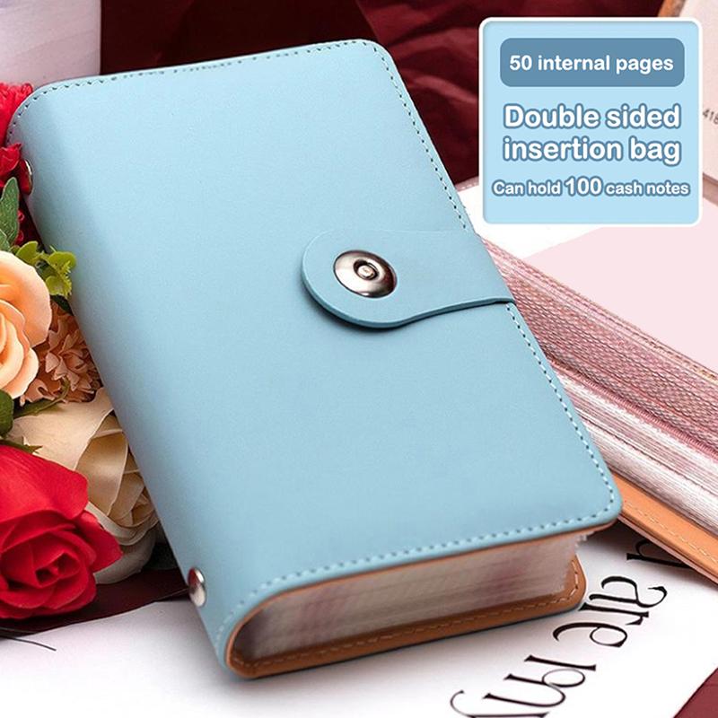 Banknote Storage Book Made Of Pu Material, Can Hold 100 Banknotes, With Banknote Photos, Stamps, Bank Card Storage Book