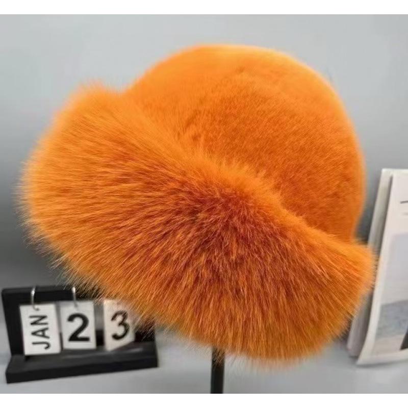 Γυναικείο Χοντρό Χειμωνιάτικο Καπέλο από Τεχνητή Γούνα Μινκ με Προστασία Αυτιών και Κασκόλ