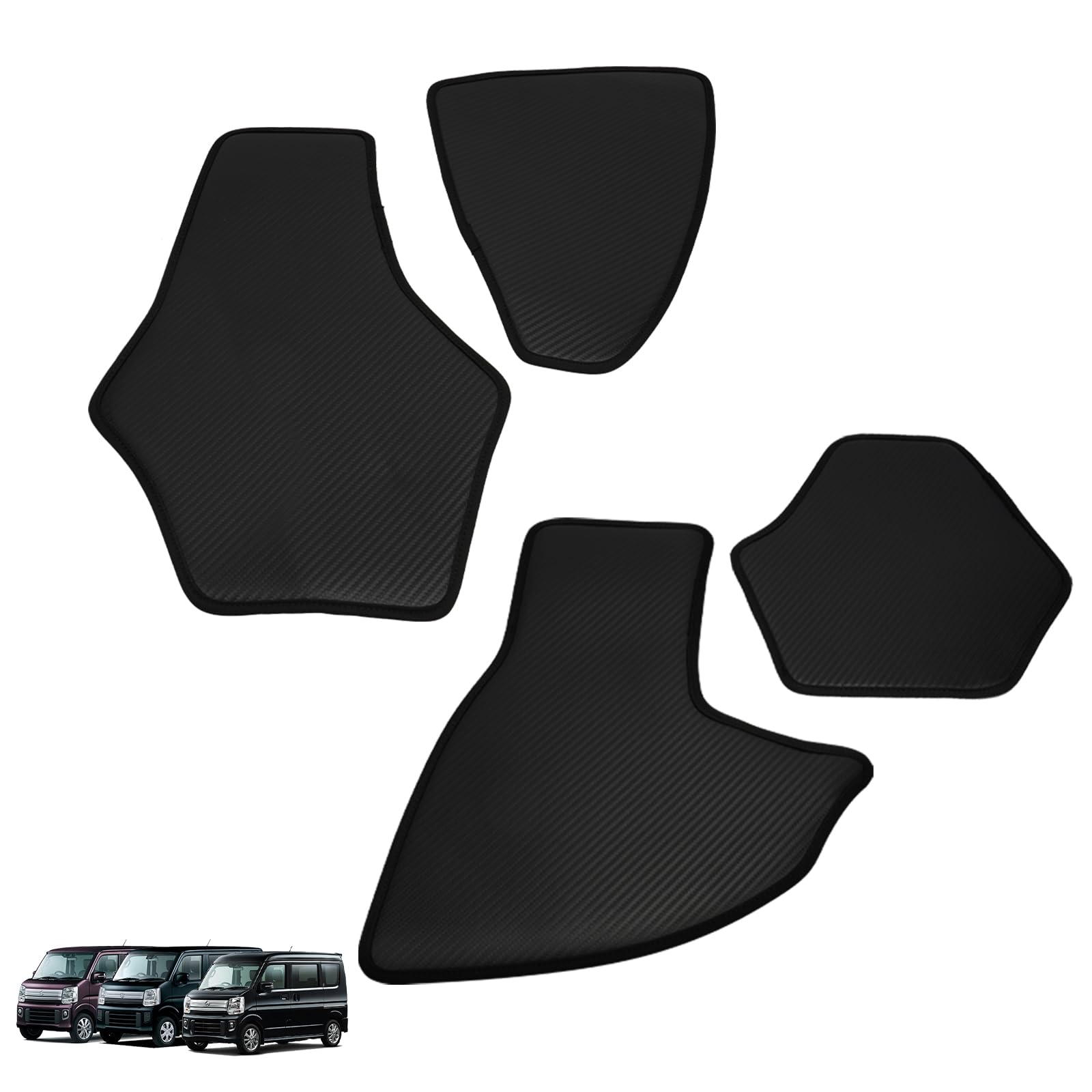 

SILIVN Защита от ударов ногами для Suzuki Every Every Wagon и предотвращает царапины и высокопрочные коврики защиты от ударов ногами сбоку для каждого оригинального интерьера чёрный