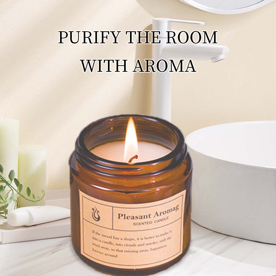 1pc Lavender Scented decorative candle, smokeless aromatic, cake candle fireworks room coconut wax home decor valentines