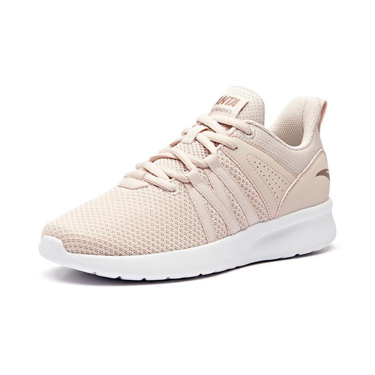 New Anta Running Collection Anti Slip Wear Resistant Low Top Running Shoes Women's Lotus Gray 92915586-1