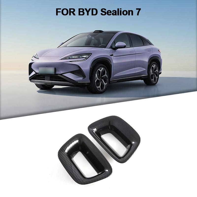 2 Pcs Car Interior Front Seat Decoration Trim Strip Seat Head Panel Cover Trim For BYD Sealion 7 Sea lion 07 EV 2024 2025