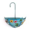 Metal Farmhouse Umbrella Shaped Wall Hanging Planter No-Drill Rustic Distressed Plant Pot with Drainage Holes for Outdoor Plants