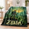 Zelda Flannel Throw Blanket Soft Warm Cozy For Sofa Bed Indoor Home Bedroom Use