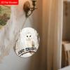 4 Verschiedene Eulen-Stile Holzschild, Einzigartiges Rundes Schild für Haustür, Wandbehang-Dekor, Ideales Geschenk für Freunde & Familie