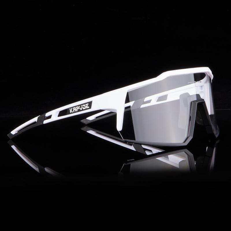 Kapvoe Photochromic Cycling Glasses Outdoor Sports Men Bike Glasses Women Mountain Bicycle Riding Protection Goggles Eyewear