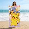 Cute Smile Pokemon Spirit Beach Towel Large Quick-drying Towel Suitable for Seaside Pool Sport Gym Yoga Home Towel
