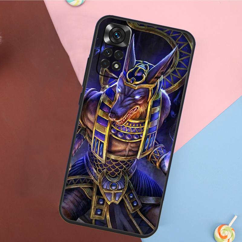 Egypt Nefertiti Anubis Ankh Cover For Xiaomi Redmi Note 13 Pro 14 12 11 9 10 9S 10S 11S 12S Redmi 10C 12C 13C 14C Case