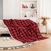 Christmas Sofa Cover Plaid Slipcover Couch Cover Grid Living Room Pet Bed Chair Soft with Tassel Washable Towel Throw Blanket
