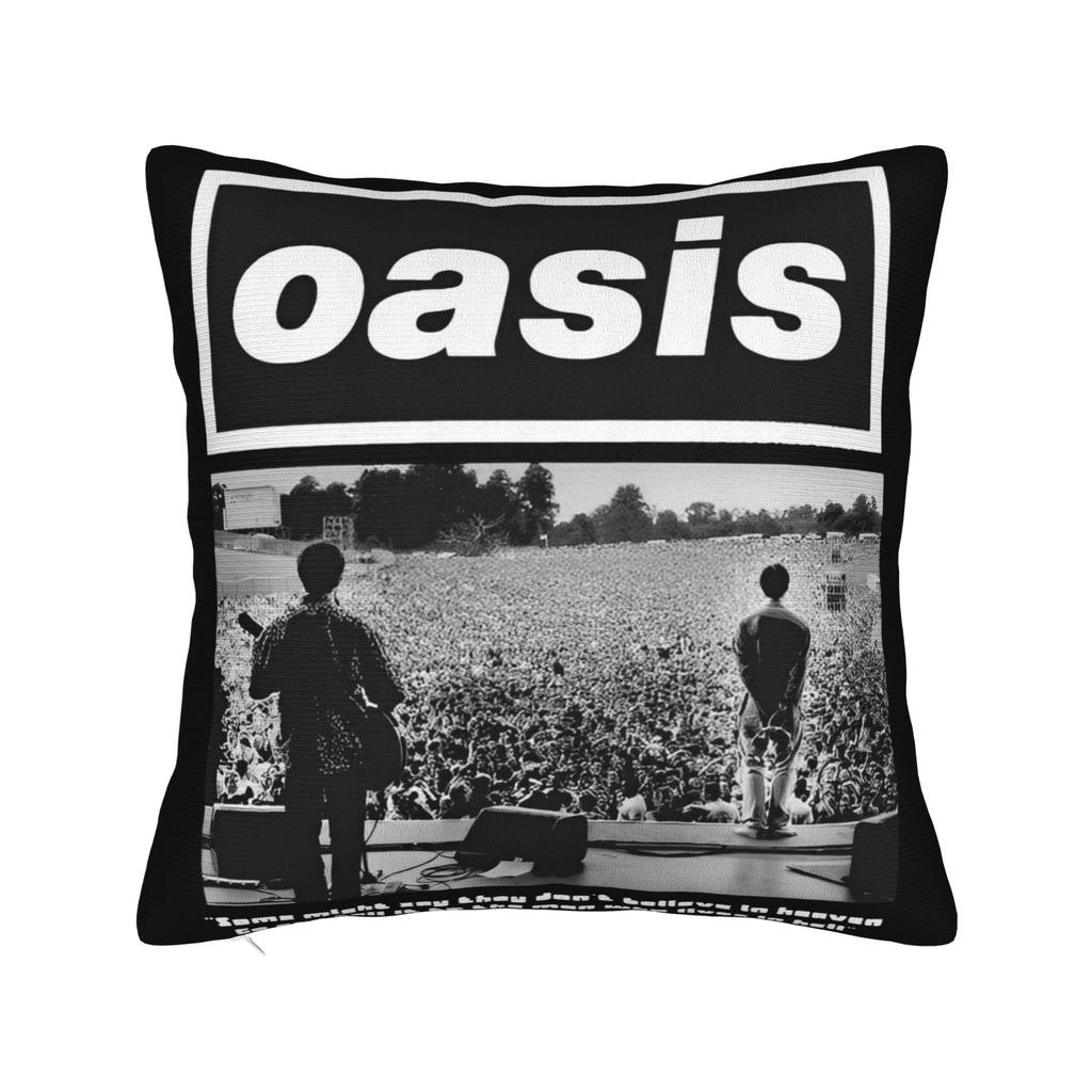 O-Oasis live'25 live band tour Printed Pillowcase Cushion Cover Throw Pillow Cover Warm Home Decorations Square Multi Size