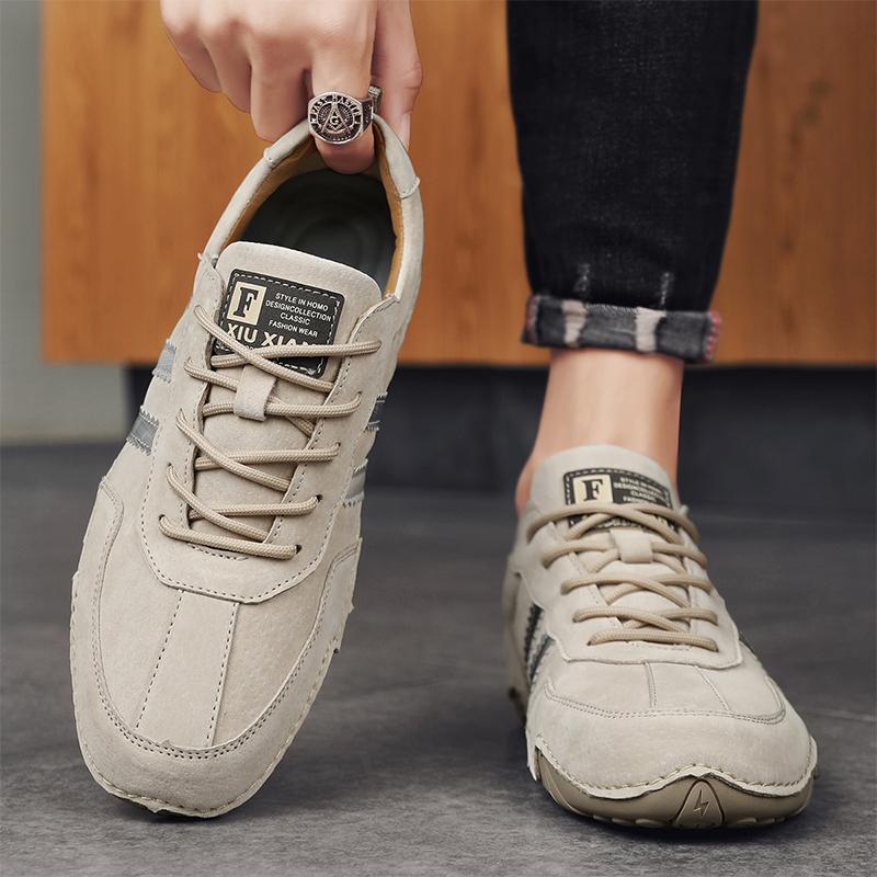Fashion Men's Casual Leather Shoes High Quality Outdoor Comfortable Tenis Masculino Sneakers Man Fashion Ankle Flats Handmade Soft Shoes