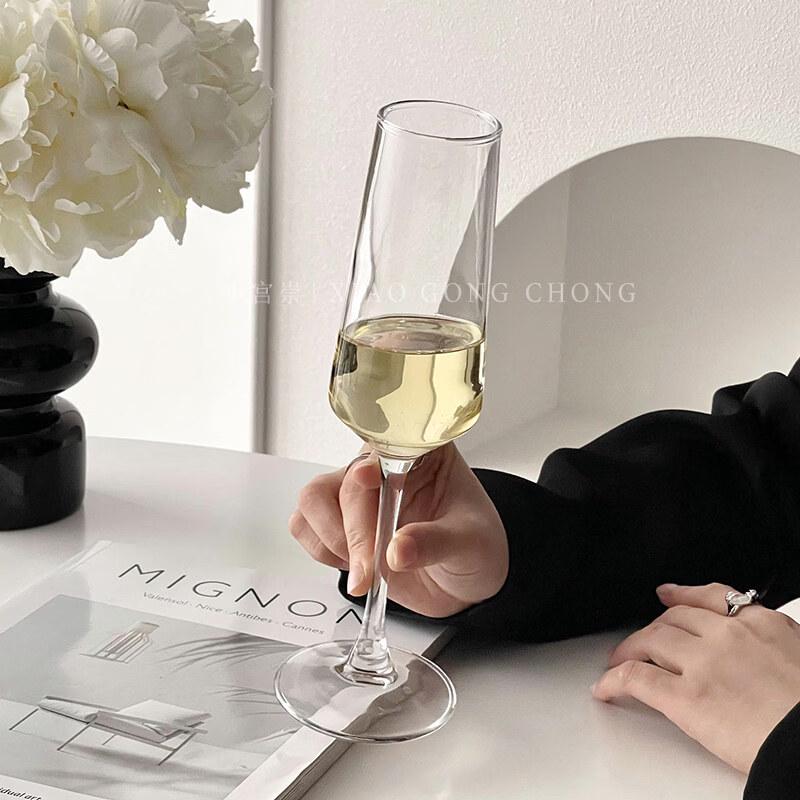 ZISIZ French Style Crystal Champagne Glass