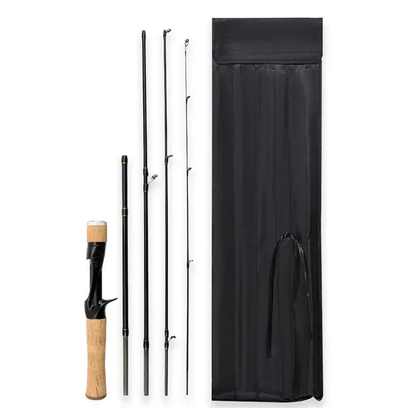 

Small Bait Finesse System UL Spinning Casting Вудка з вуглецевого волокна Надлегка 4 шт. 1,55-1,8 м 1-8 г для вудки для лову форелі 1.55-1.8M UL