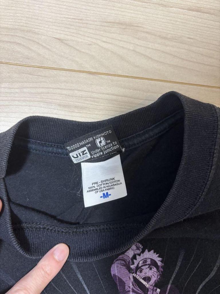 [USED] Rare M size 2000s Naruto Boys' Kage Bunshin T-shirt