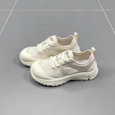 Mesh Casual Shoes Women's Summer New Round Head Thick Sole Light and Breathable Fashion Versatile Sports Shoes