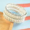 American Pearl Rhinestone Bracelet Light Luxury Niche Design Exquisite Flash Diamond Multi-Layer Winding High Sense Bracelet Full of Crystals Women