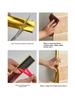 1PC 5M/196.85in Self-Adhesive Wall Corner Decor Strip Anti-collision Mirror Wall Sticker Internal External Corner Decor Strip