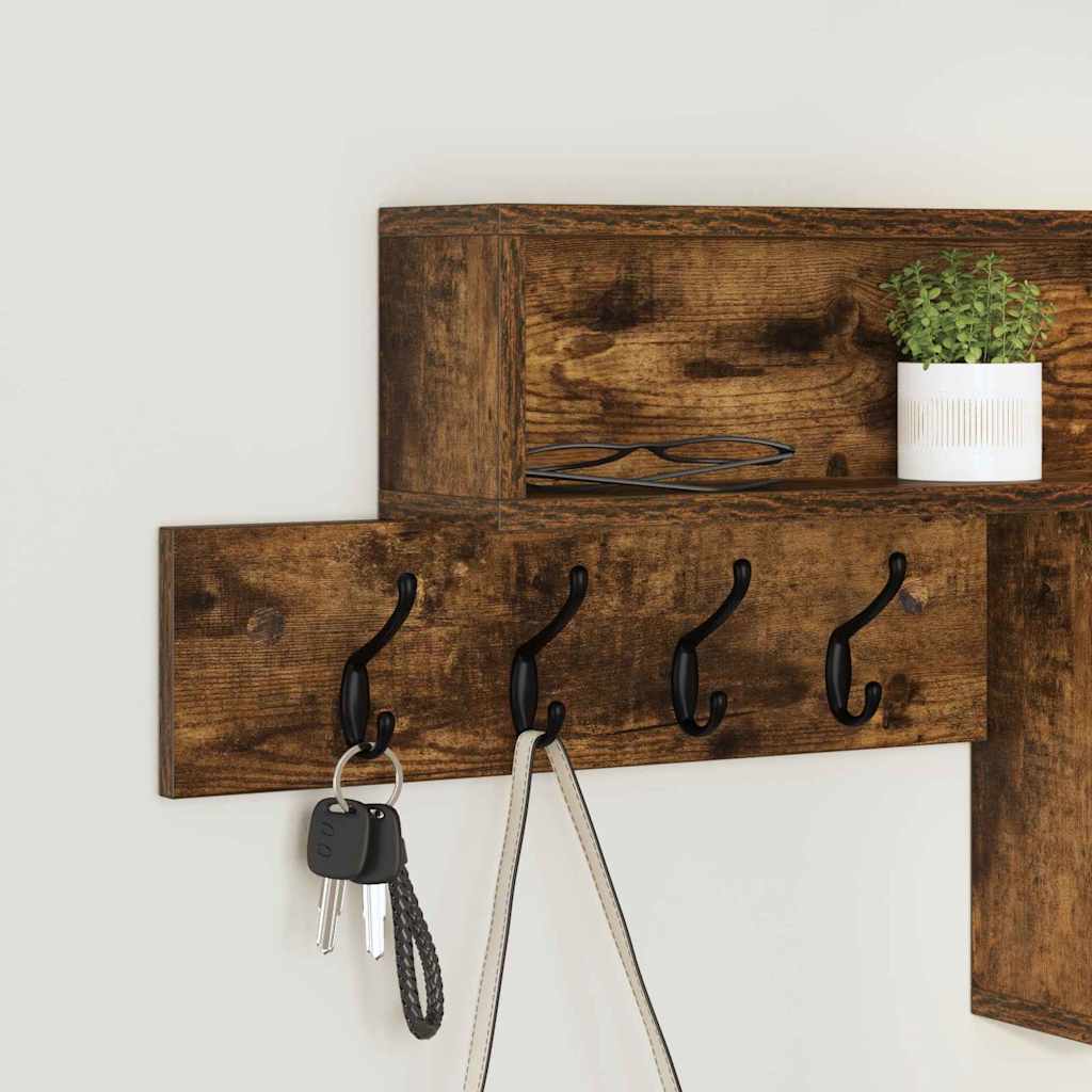 Wall mounted Nightstand Smoked Oak 100 x 12 x 43.5 cm