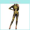 Halloween Horror Skeleton Costume For Women With 3d Print And Spandex For Halloween Parties