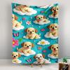 Cute Cartoon Puppies on Clouds Patterned tapestry for bedroom and living room home decor