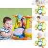 Juego de Batería Multifuncional Colorido de Educación Temprana Con Micrófono y Piano Juguetes Instrumentos Para Niños de 2 a 6 Años