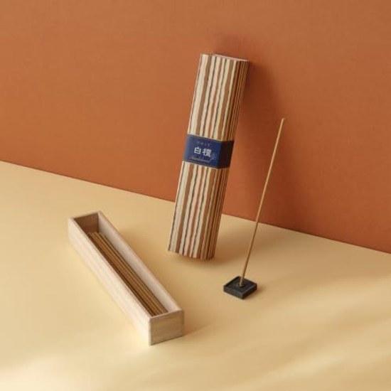 Nippon Kodo Kayuragi Sandalwood Incense Holder White Single Item 40 Pieces (x 1)