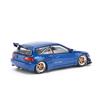 POP RACE Pandem Civic EG6 Metallic Blue Open Bonnet Finished Model PR640174 1/64