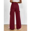 2025 Fashion Loose Casual Wide-leg Women Long Pants Drawstring Solid Color Pockets Sweatpants Office Autumn Wintercasual Jogging Pants Simple Trousers
