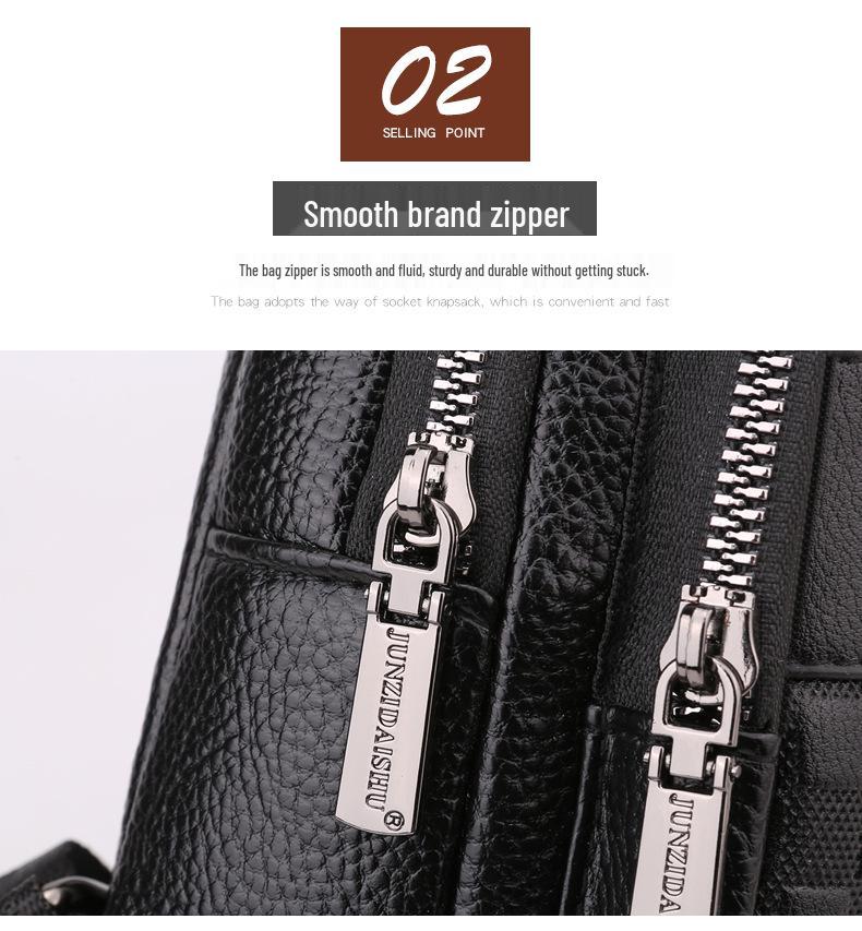 Men's Korean Style Casual Chest Crossbody Bag - Small PU Shoulder Travel Backpack