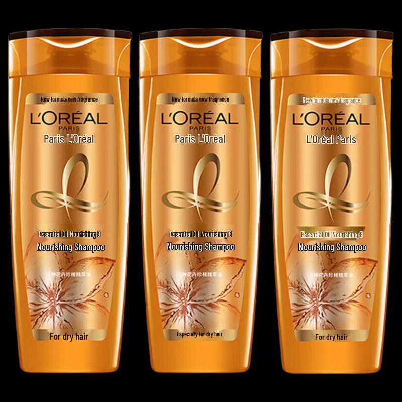 

L Oréal Essential Oil Anti-Dandruff Shampoo, 3 x 400ml