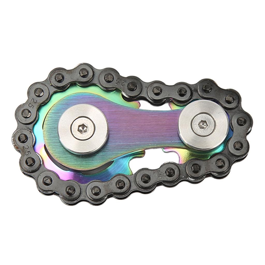 Detachable Fingertips Chains Sprockets Toys Stress Relief Stainless Steel Sensory Fingertips Bike Chains Toys for Travel