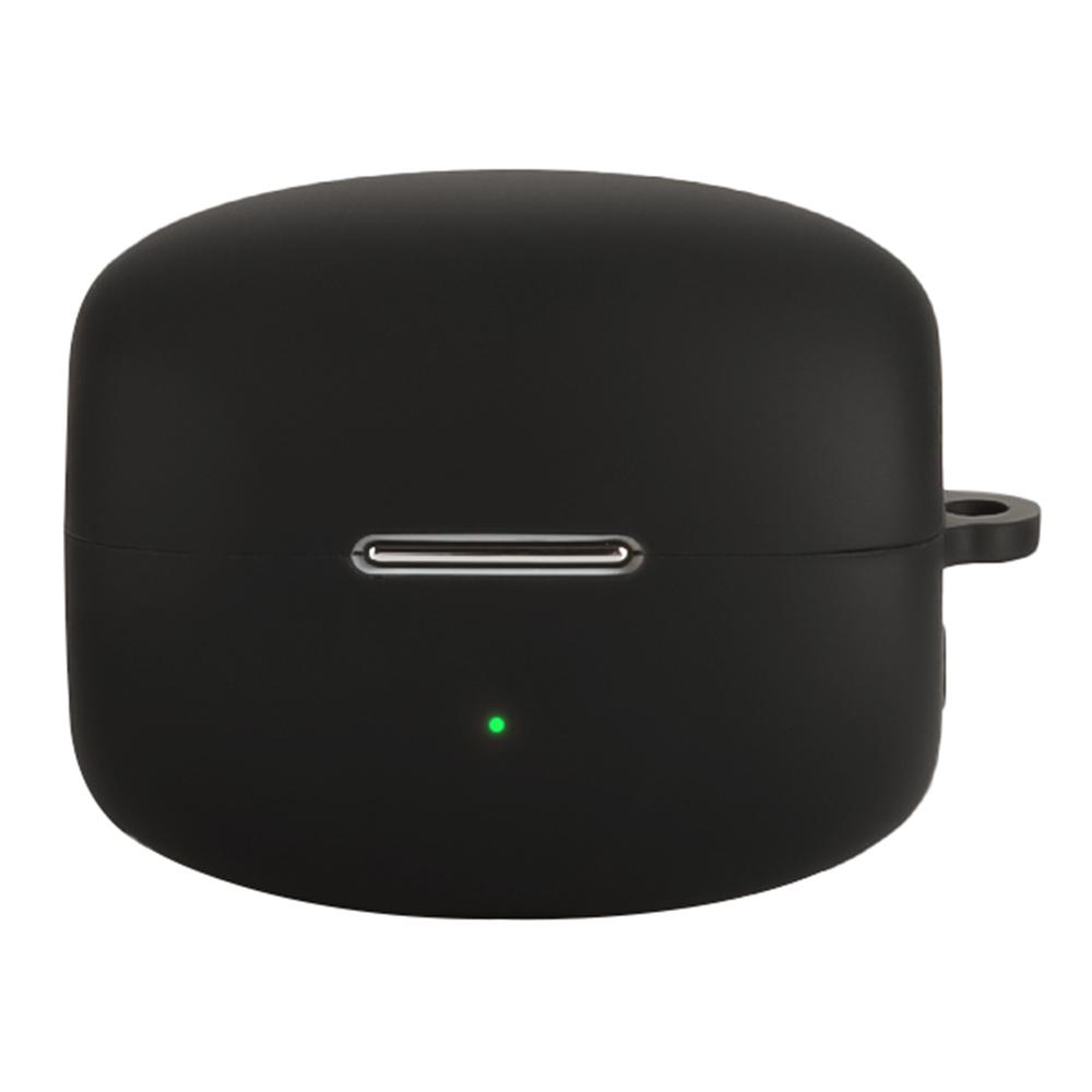 For Oppo Enco Clip Silicone Case Wireless Earphones Protective Cover with Anti-Lost Buckle