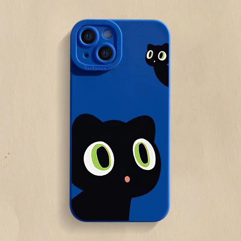 Black Cat Anti-Drop Phone Case for iPhone 8/XR/12/13/14Promax
