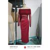 JY24308 summer 2026 new long dress, European and American style temperament sexy one-word shoulder mesh hollow dress women