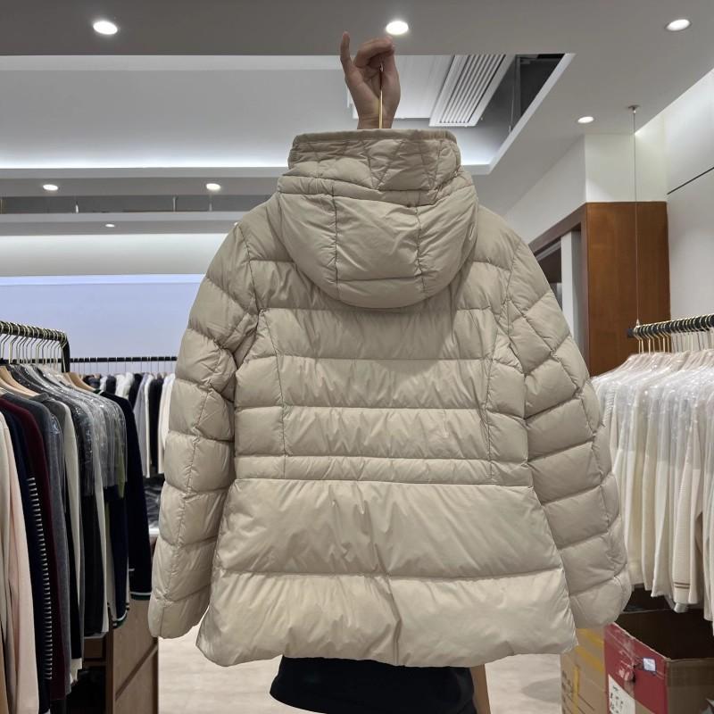 European Winter New Hooded Small Waist and Thin Stand-up Collar Versatile Warm Bread Jacket Down Jacket Women