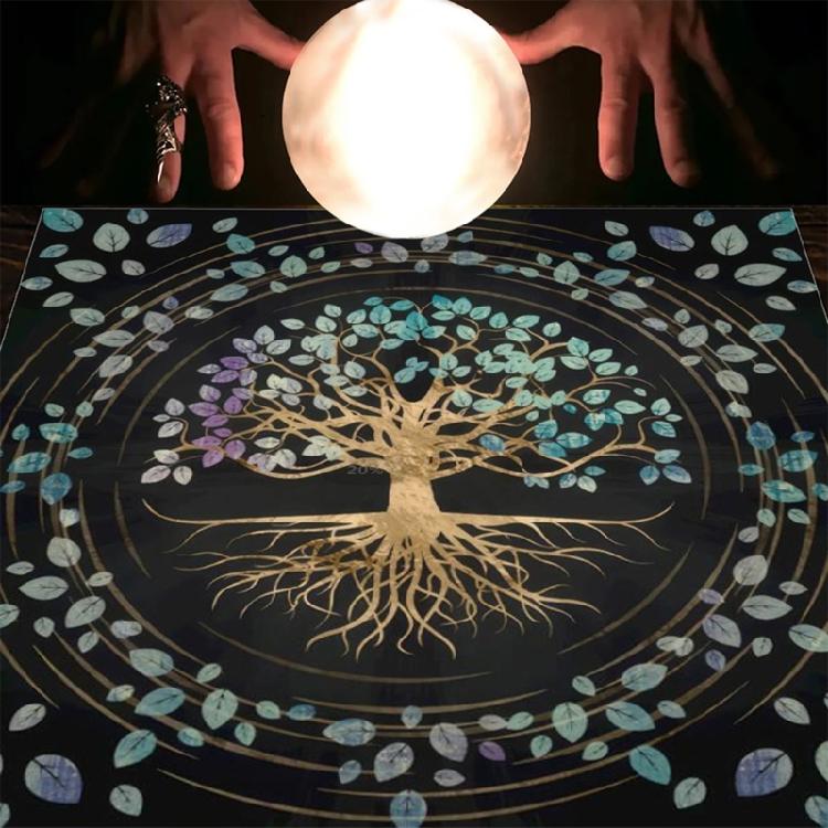 Metaphysical Game Mat Pendulum Divinations Altar Tablecloth Board Game Card Pad