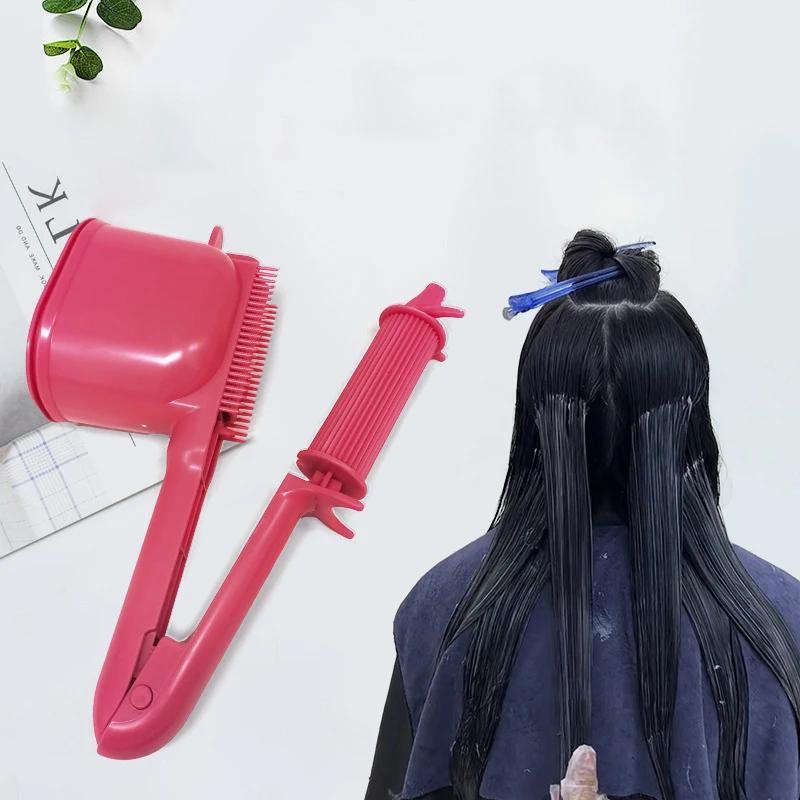 Professional Roller Comb Applicator Hair Coloring 2-In-1 Dye Salon Hair Care Plastic Hairdressing Tool for Salon or Home Use