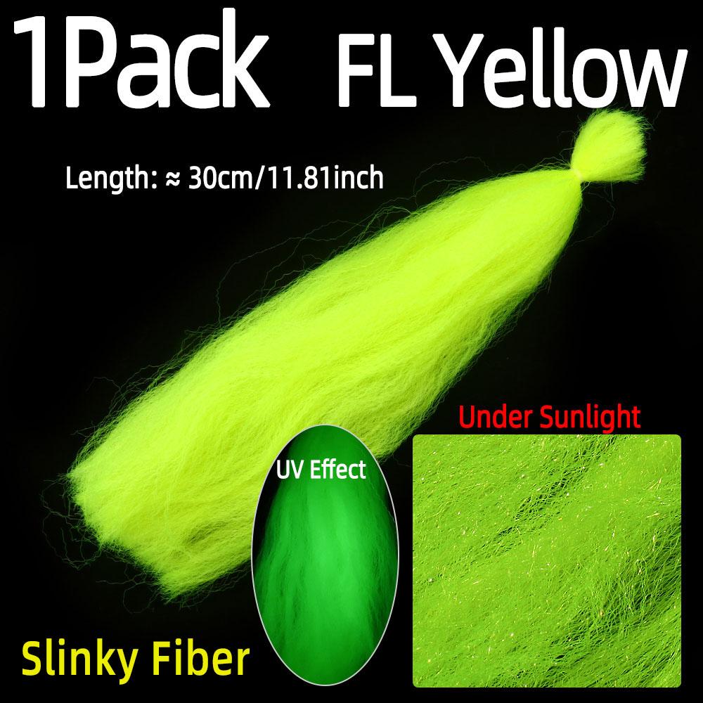 Bimoo Kinky Soft Synthetik Fliegenbinden Streamer Faser Köder Fisch Bleikopf Jig Bindematerial Rosa Chartreuse Rot Orange Gelb
