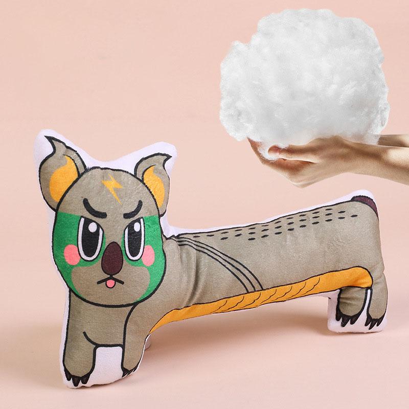 Squeaky Plush Dog Toy Bite Resistant Interactive for Puppy Small Medium Dogs Soft Pet Supplies Teething Play Toy