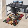 Cat and Roses Chair Mat Office Carpet: Oversized Rug for Home Decor, Sofa Carpet, Desk Mat Perfect Gift for Any Room in Your House or Office