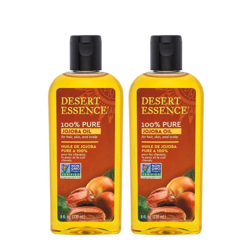 Desert Essence Pure Jojoba Oil, 237ml, 2 Pcs