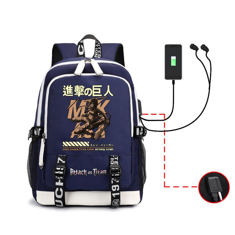 Riman Peripheral, Large Capacity Student School Bag, Commander Allen Usb Computer Backpack