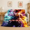 Cartoon My Hero Academia Deku Bakugou Anime Flannel Blanket Soft Warm Throw Blanket for Bedroom Living Room Bed Travel Picnic