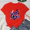 (Premium T-shirt)Hot Sales Flowers Butterfly T Shirts Women Summer Cool Short Sleeves Personality Harajuku T-Shirt