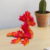 3D Printed Sea Dragon Figurine Movable Joints Dragon Figure Mini Articulated Dragon Model Fidget Toy Desktop Decoration Ornament